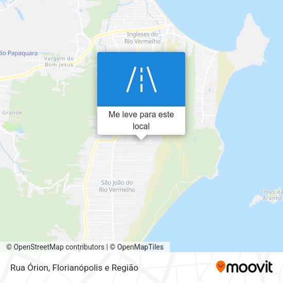 Rua Órion mapa