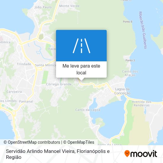 Servidão Arlindo Manoel Vieira mapa