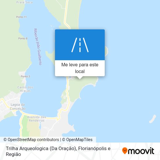 Trilha Arqueologica (Da Oração) mapa