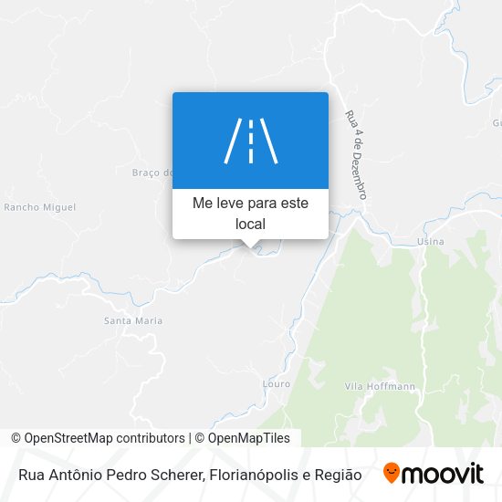 Rua Antônio Pedro Scherer mapa