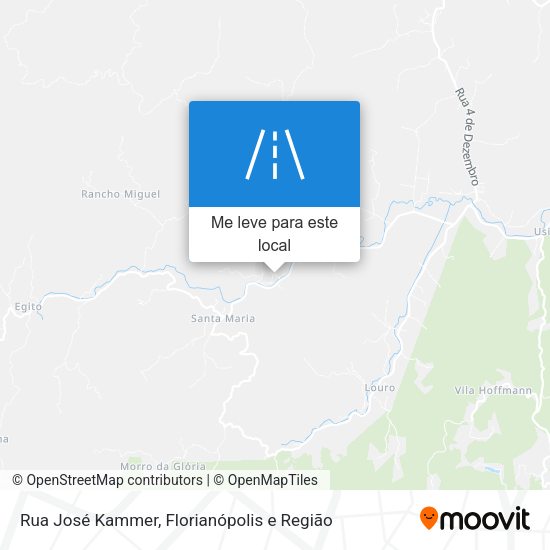 Rua José Kammer mapa