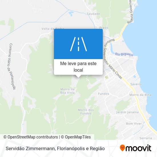 Servidão Zimmermann mapa
