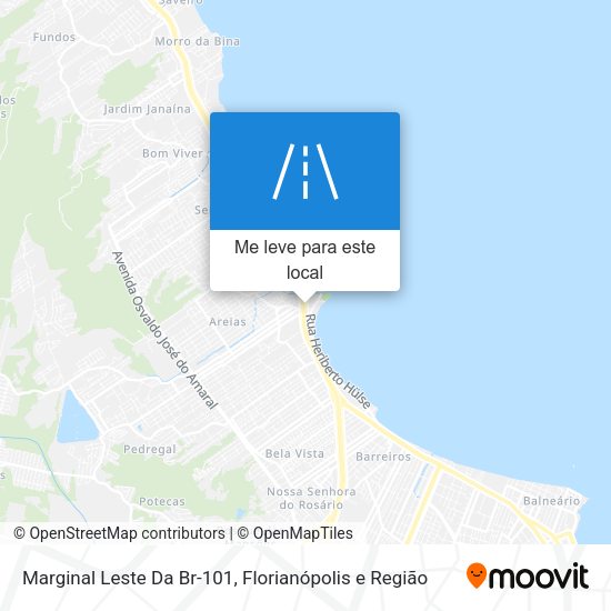 Marginal Leste Da Br-101 mapa