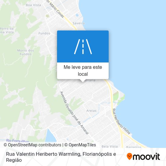 Rua Valentin Heriberto Warmling mapa