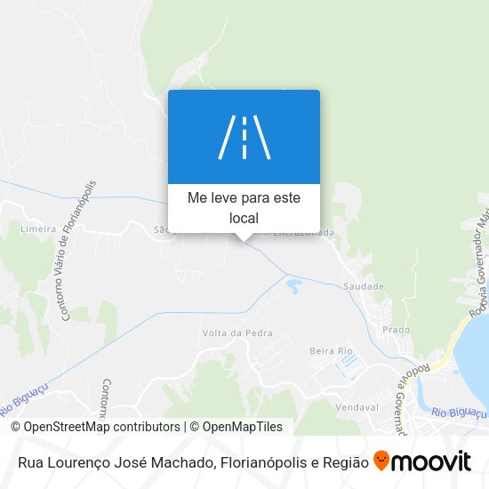 Rua Lourenço José Machado mapa