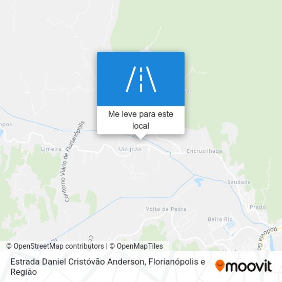 Estrada Daniel Cristóvão Anderson mapa
