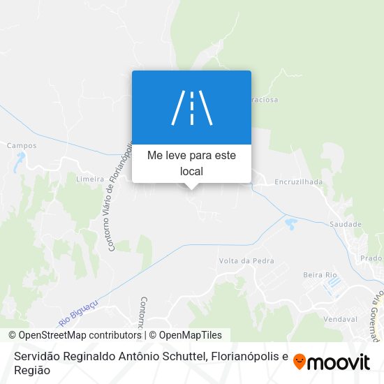 Servidão Reginaldo Antônio Schuttel mapa