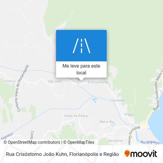 Rua Crisóstomo João Kuhn mapa