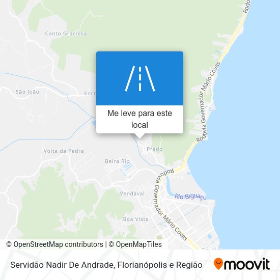 Servidão Nadir De Andrade mapa
