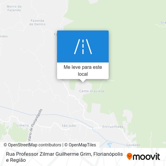 Rua Professor Zilmar Guilherme Grim mapa