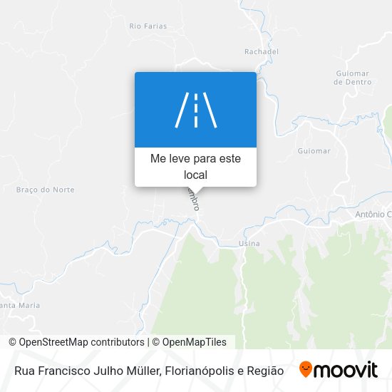 Rua Francisco Julho Müller mapa