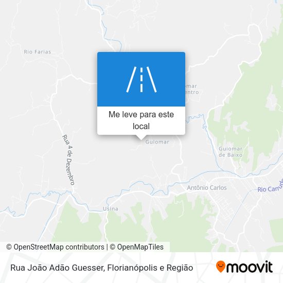 Rua João Adão Guesser mapa