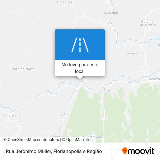 Rua Jerônimo Müller mapa