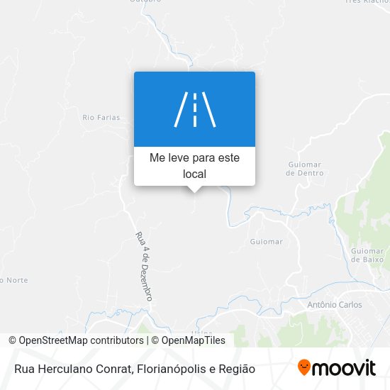 Rua Herculano Conrat mapa