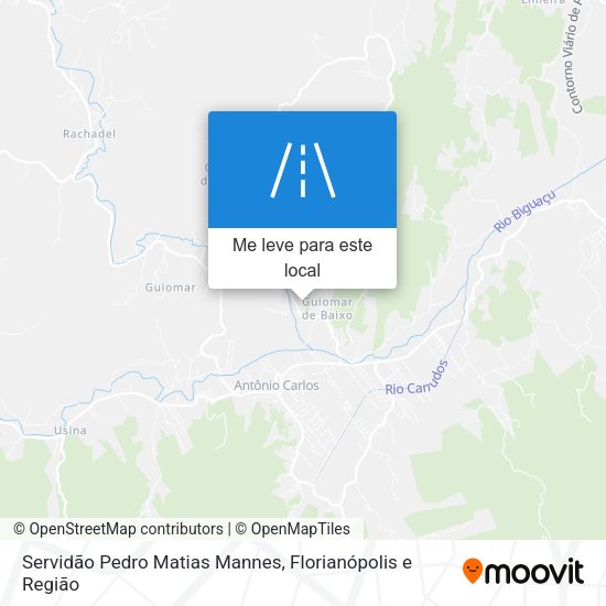 Servidão Pedro Matias Mannes mapa