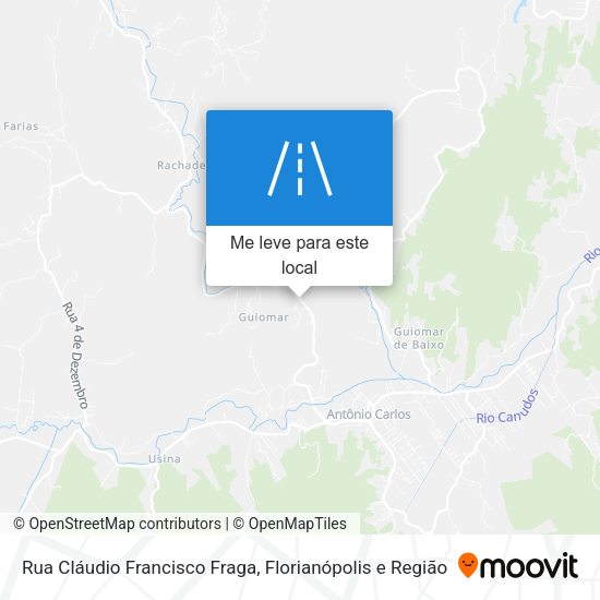 Rua Cláudio Francisco Fraga mapa