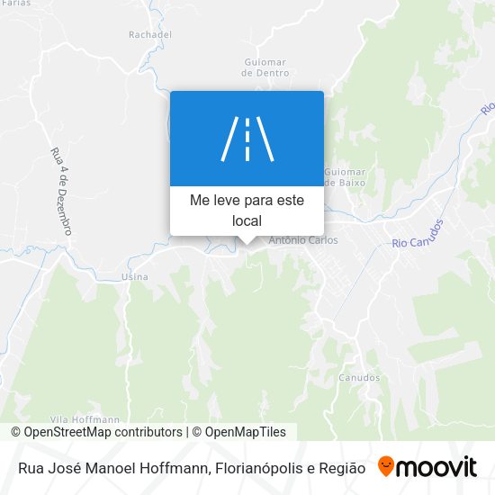 Rua José Manoel Hoffmann mapa