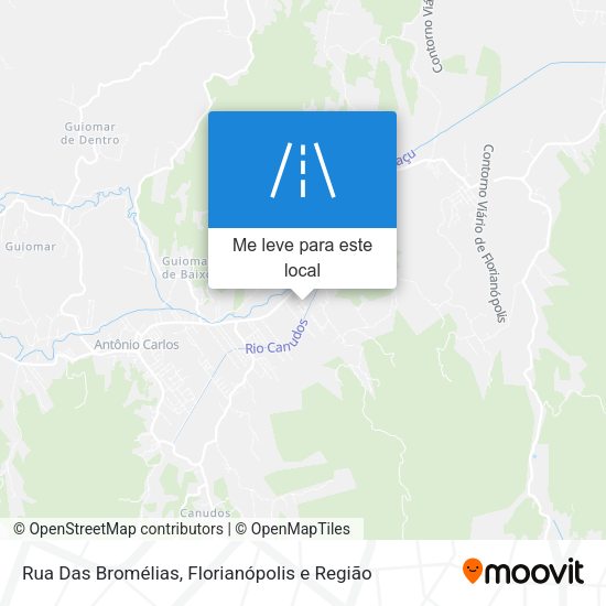 Rua Das Bromélias mapa