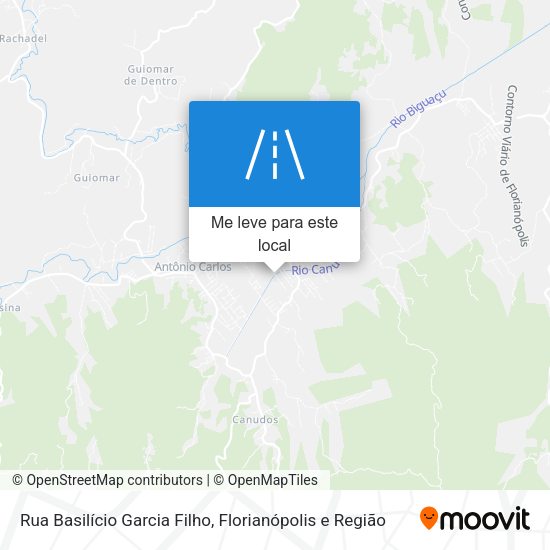 Rua Basilício Garcia Filho mapa