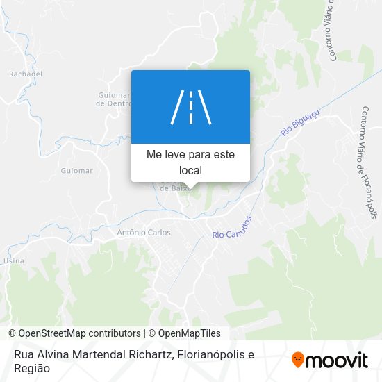 Rua Alvina Martendal Richartz mapa
