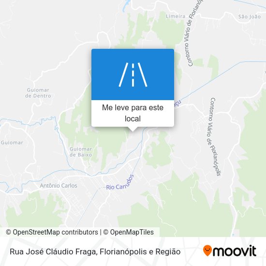 Rua José Cláudio Fraga mapa