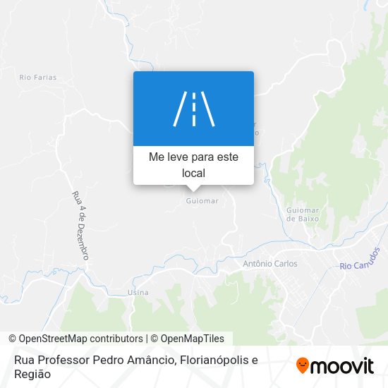 Rua Professor Pedro Amâncio mapa