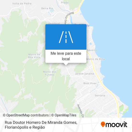 Rua Doutor Homero De Miranda Gomes mapa