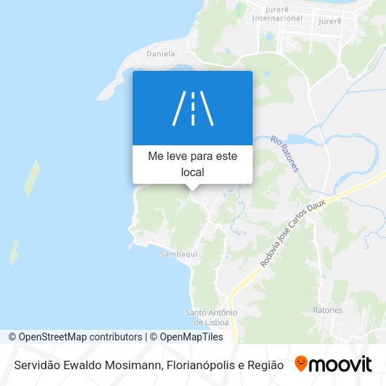 Servidão Ewaldo Mosimann mapa