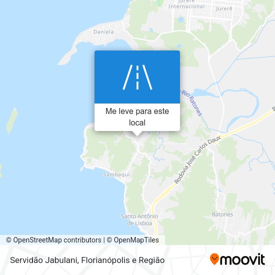 Servidão Jabulani mapa
