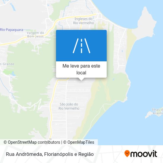 Rua Andrômeda mapa