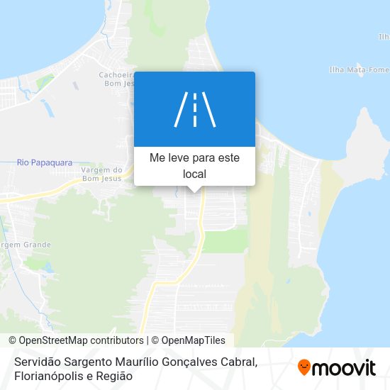 Servidão Sargento Maurílio Gonçalves Cabral mapa