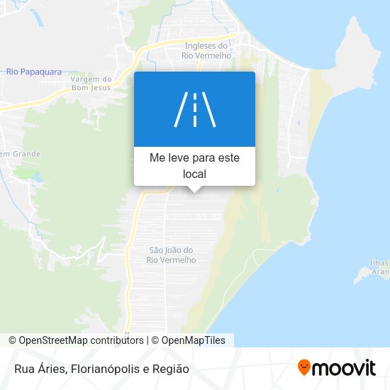 Rua Áries mapa