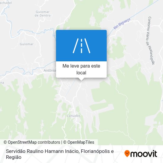 Servidão Raulino Hamann Inácio mapa