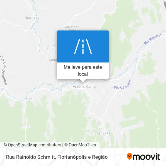 Rua Rainoldo Schmitt mapa