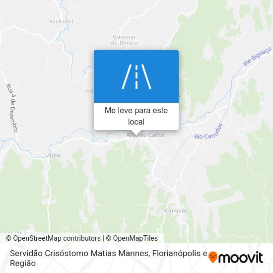 Servidão Crisóstomo Matias Mannes mapa