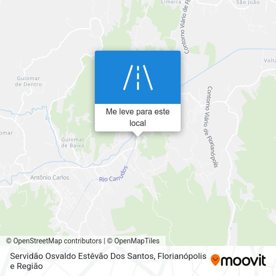 Servidão Osvaldo Estêvão Dos Santos mapa