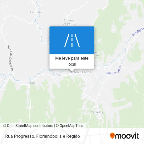 Rua Progresso mapa