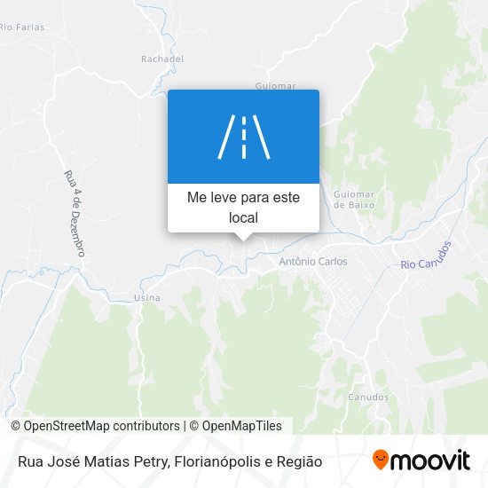 Rua José Matias Petry mapa