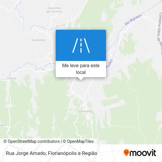 Rua Jorge Amado mapa