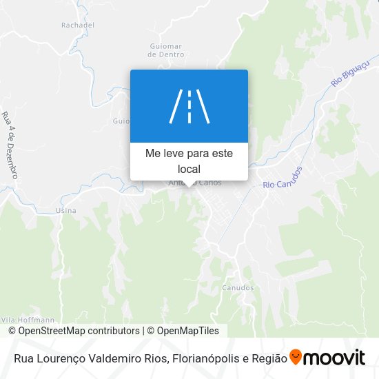 Rua Lourenço Valdemiro Rios mapa