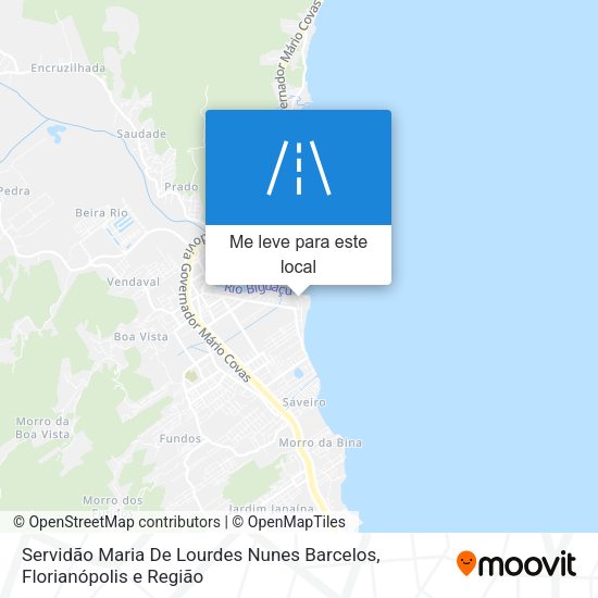 Servidão Maria De Lourdes Nunes Barcelos mapa