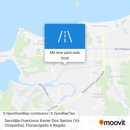 Servidão Francisca Xavier Dos Santos (Vó Chiquinha) mapa