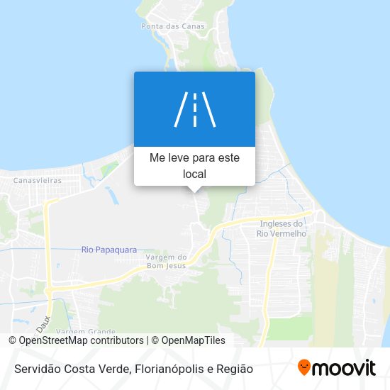Servidão Costa Verde mapa