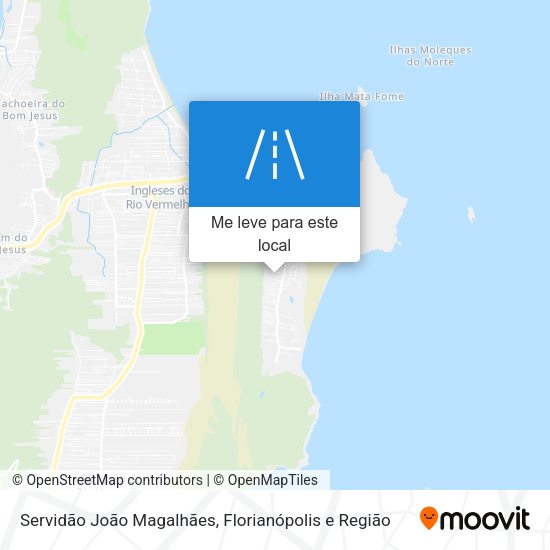 Servidão João Magalhães mapa
