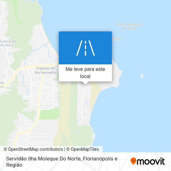 Servidão Ilha Moleque Do Norte mapa
