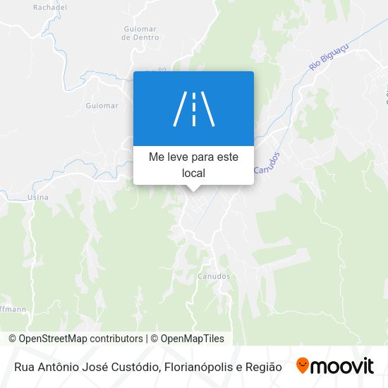 Rua Antônio José Custódio mapa