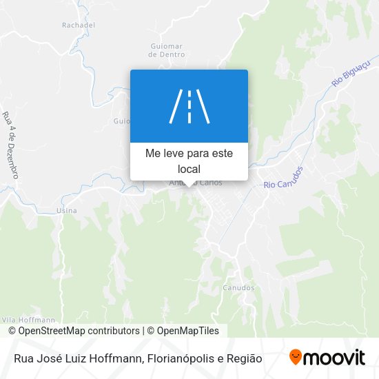 Rua José Luiz Hoffmann mapa