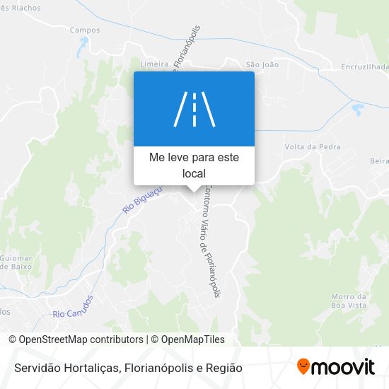 Servidão Hortaliças mapa