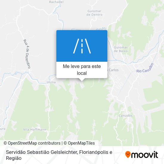 Servidão Sebastião Gelsleichter mapa