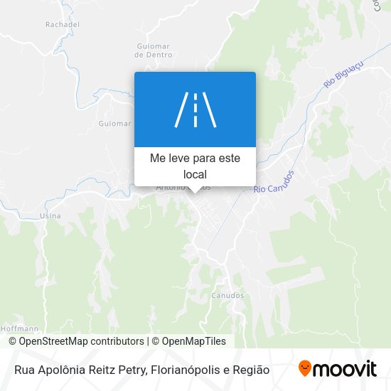Rua Apolônia Reitz Petry mapa